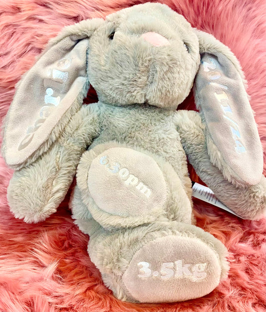 Personalised birth bunny