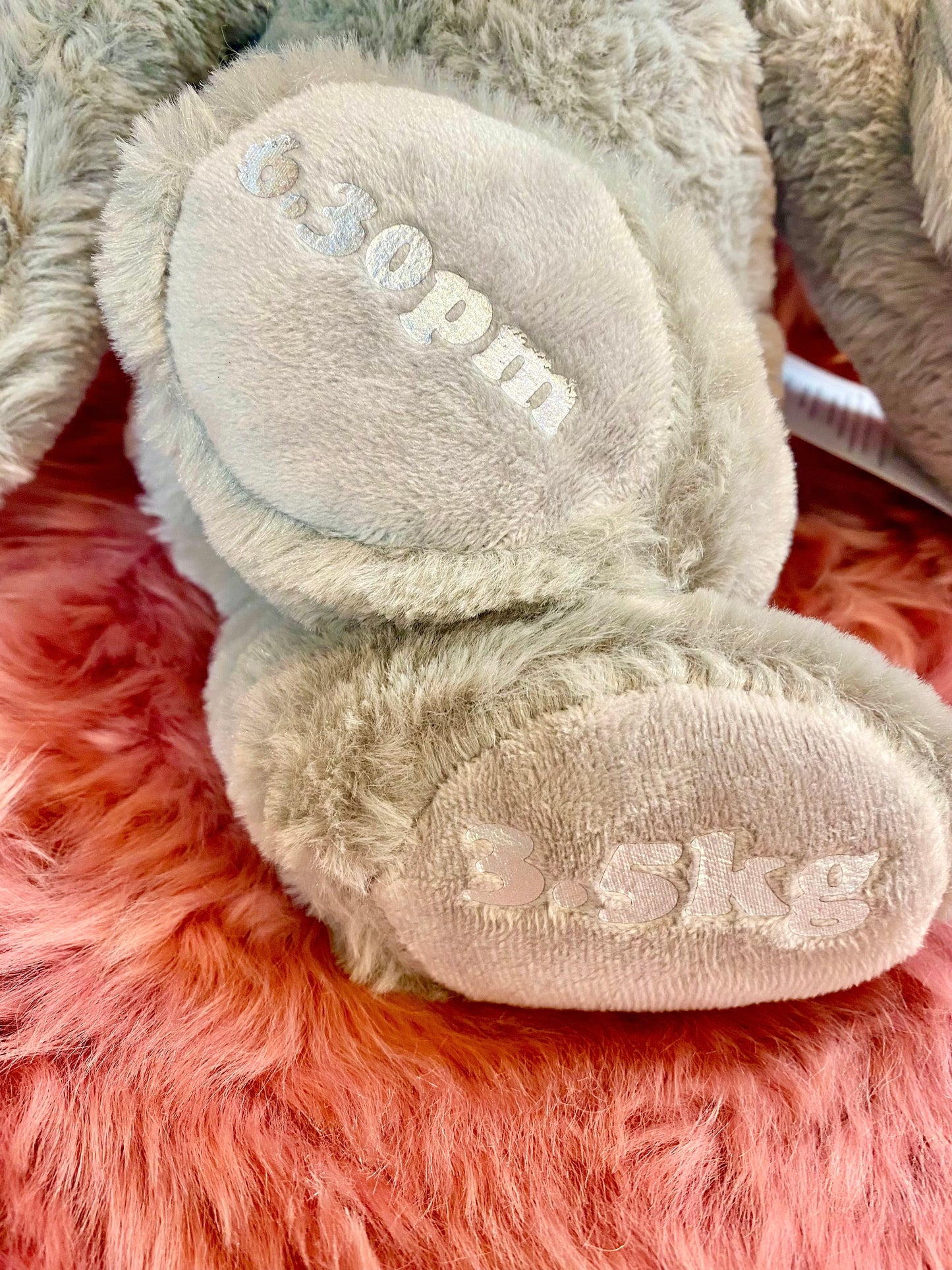 Personalised birth bunny