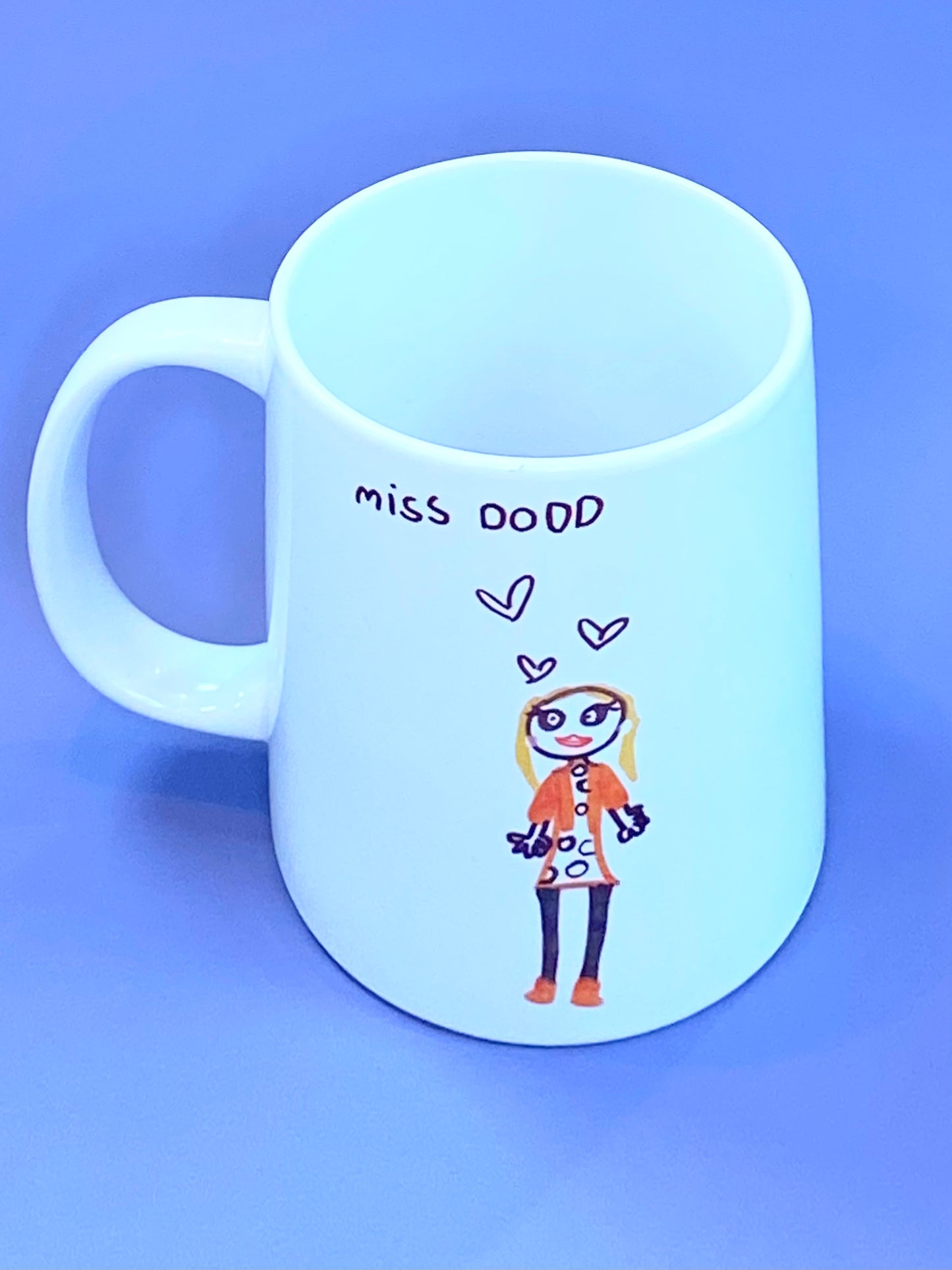 Personalised colour drawing mug