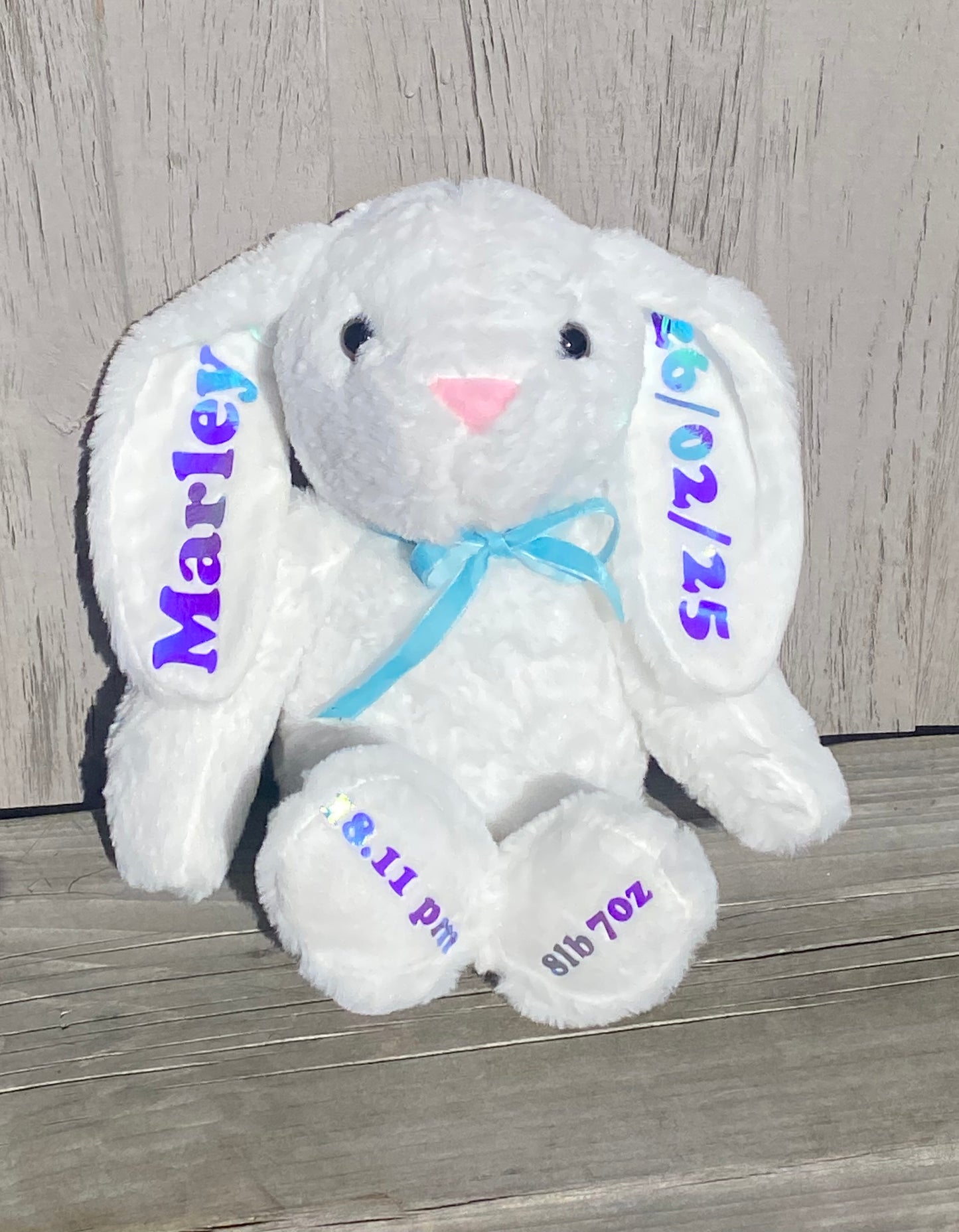 Personalised birth bunny