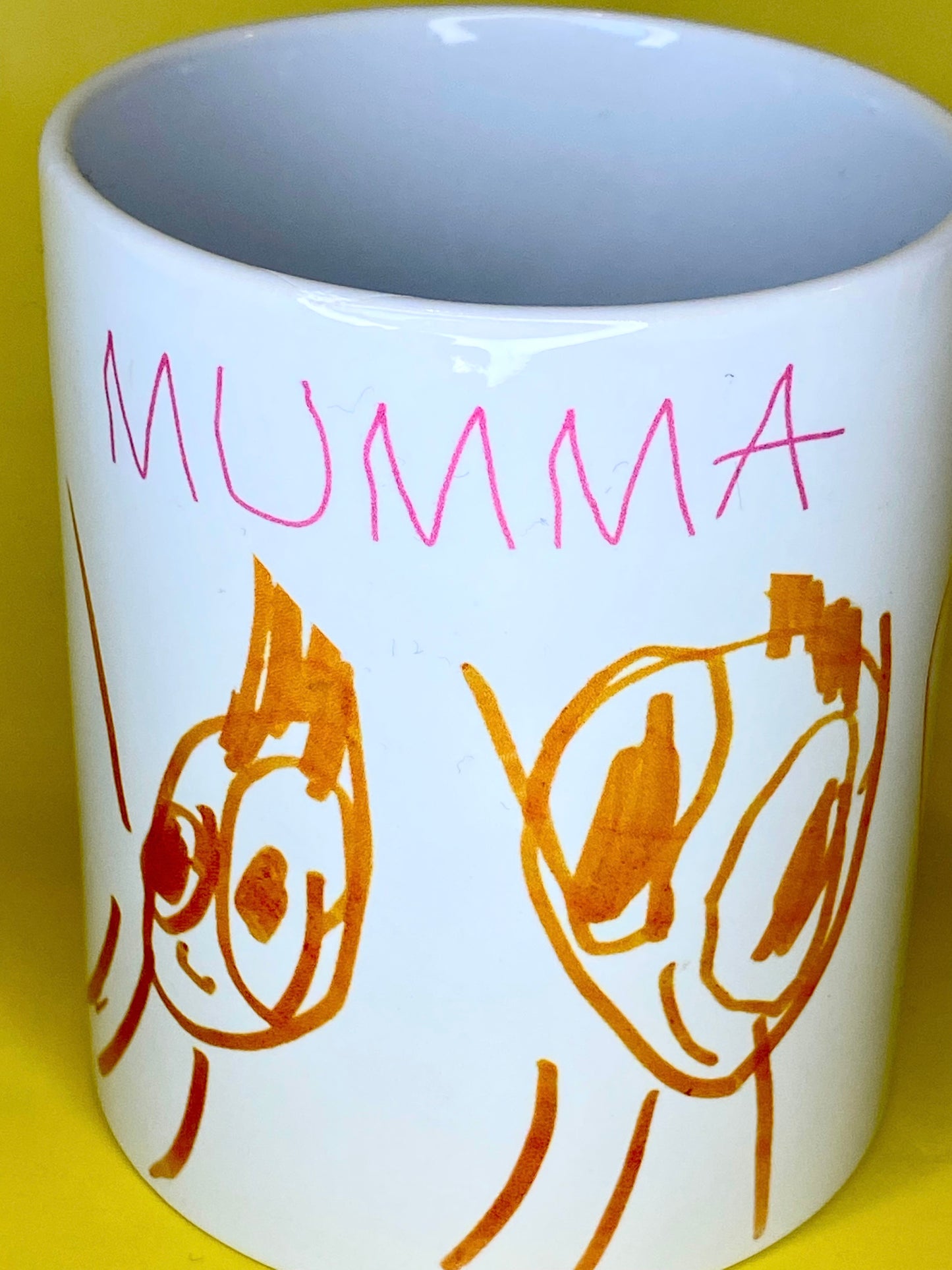 Personalised colour drawing mug