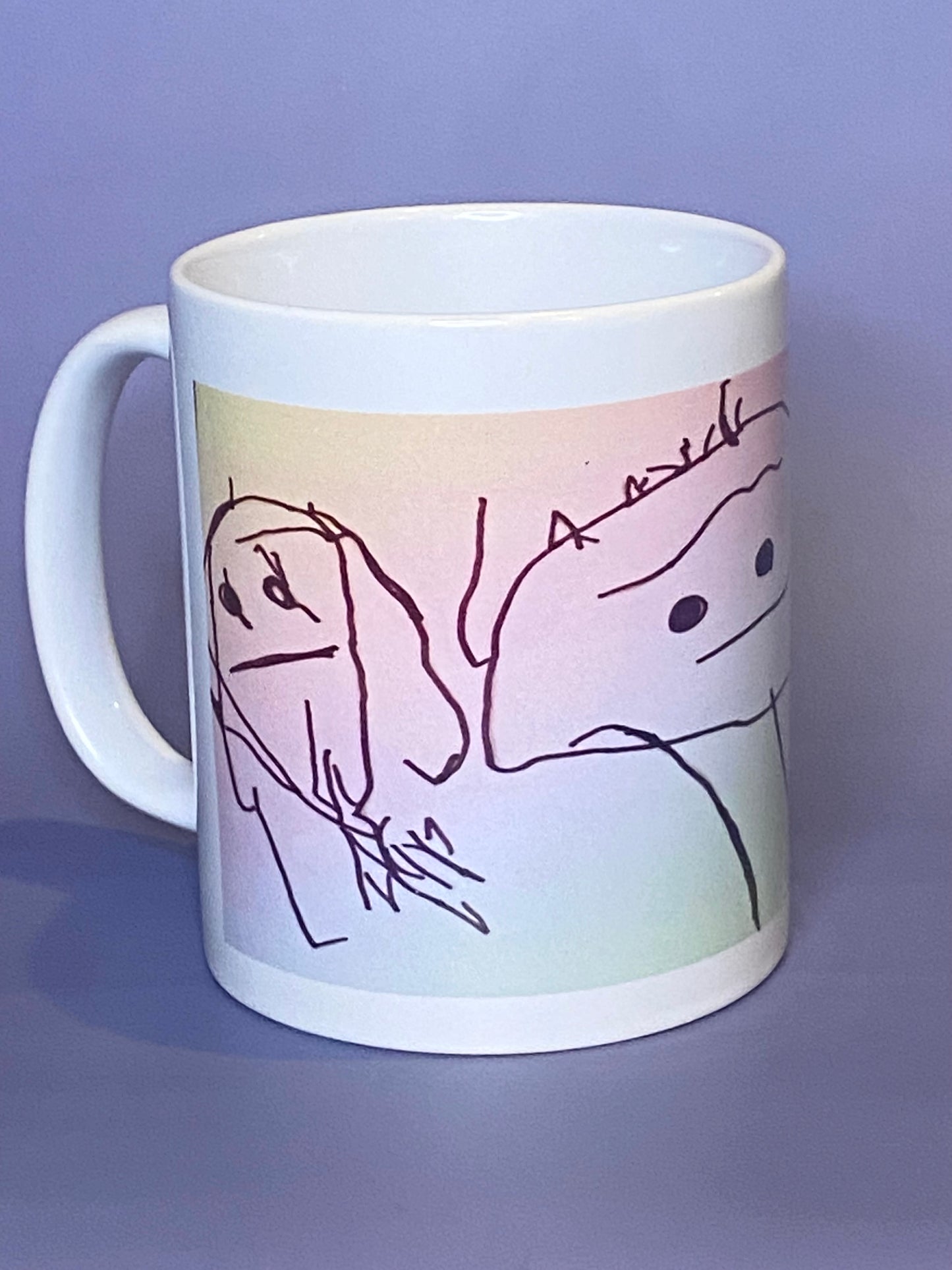 Personalised colour drawing mug