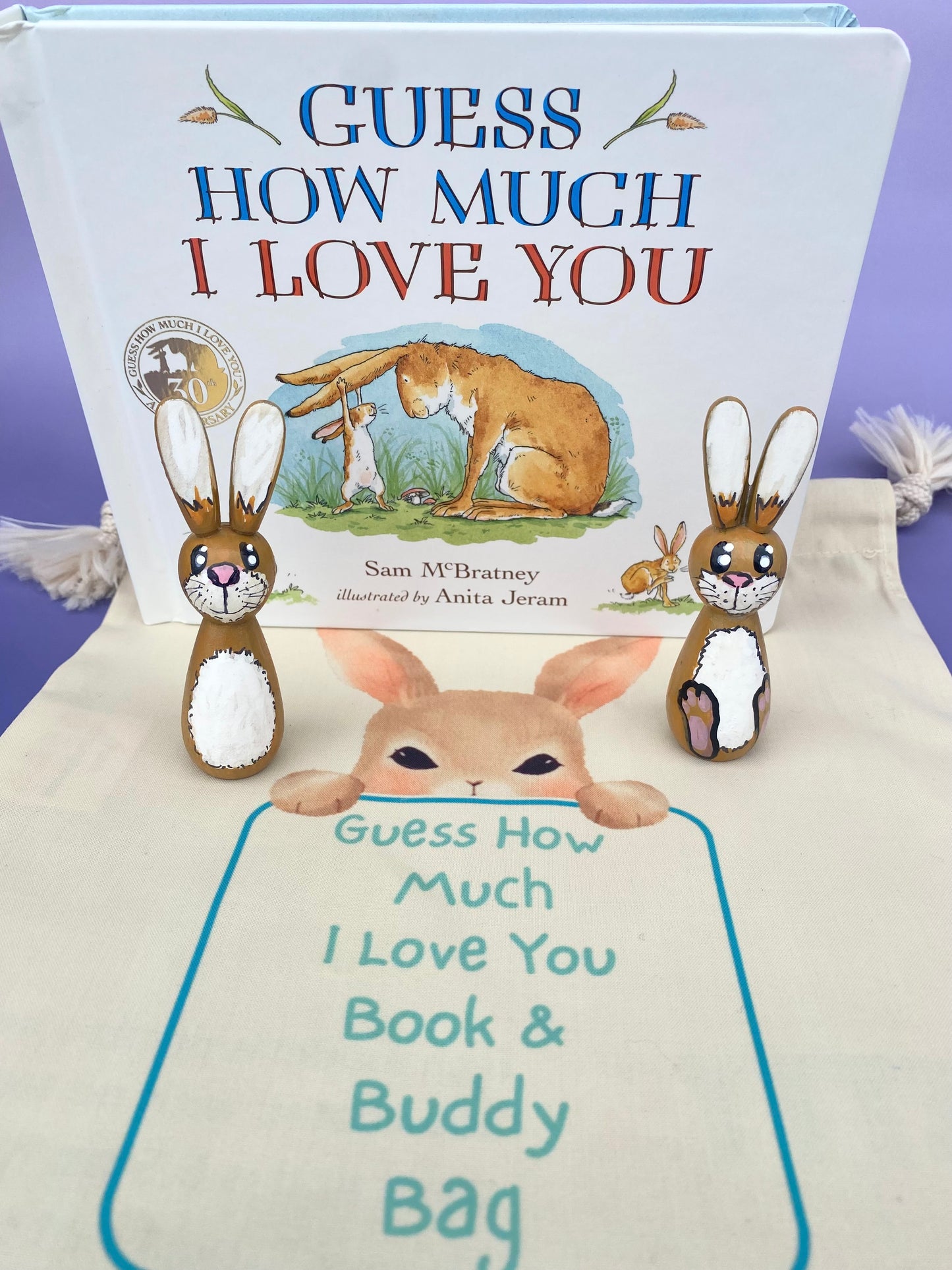 Guess how much I love you book and buddy bag