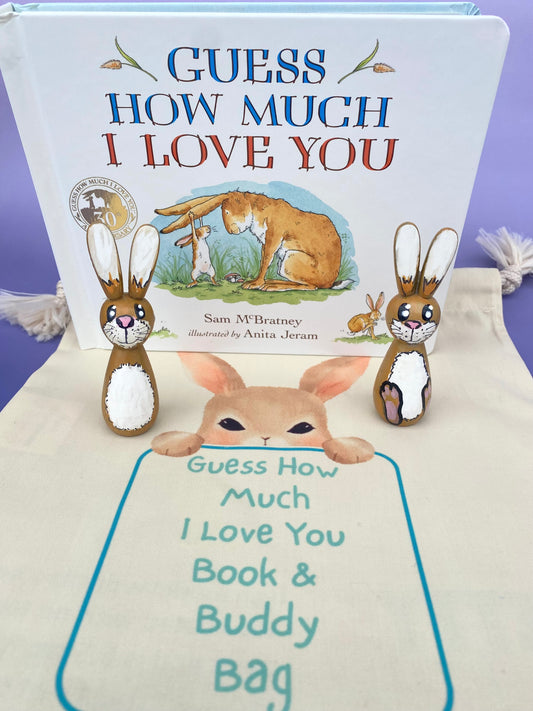 Guess how much I love you book and buddy bag