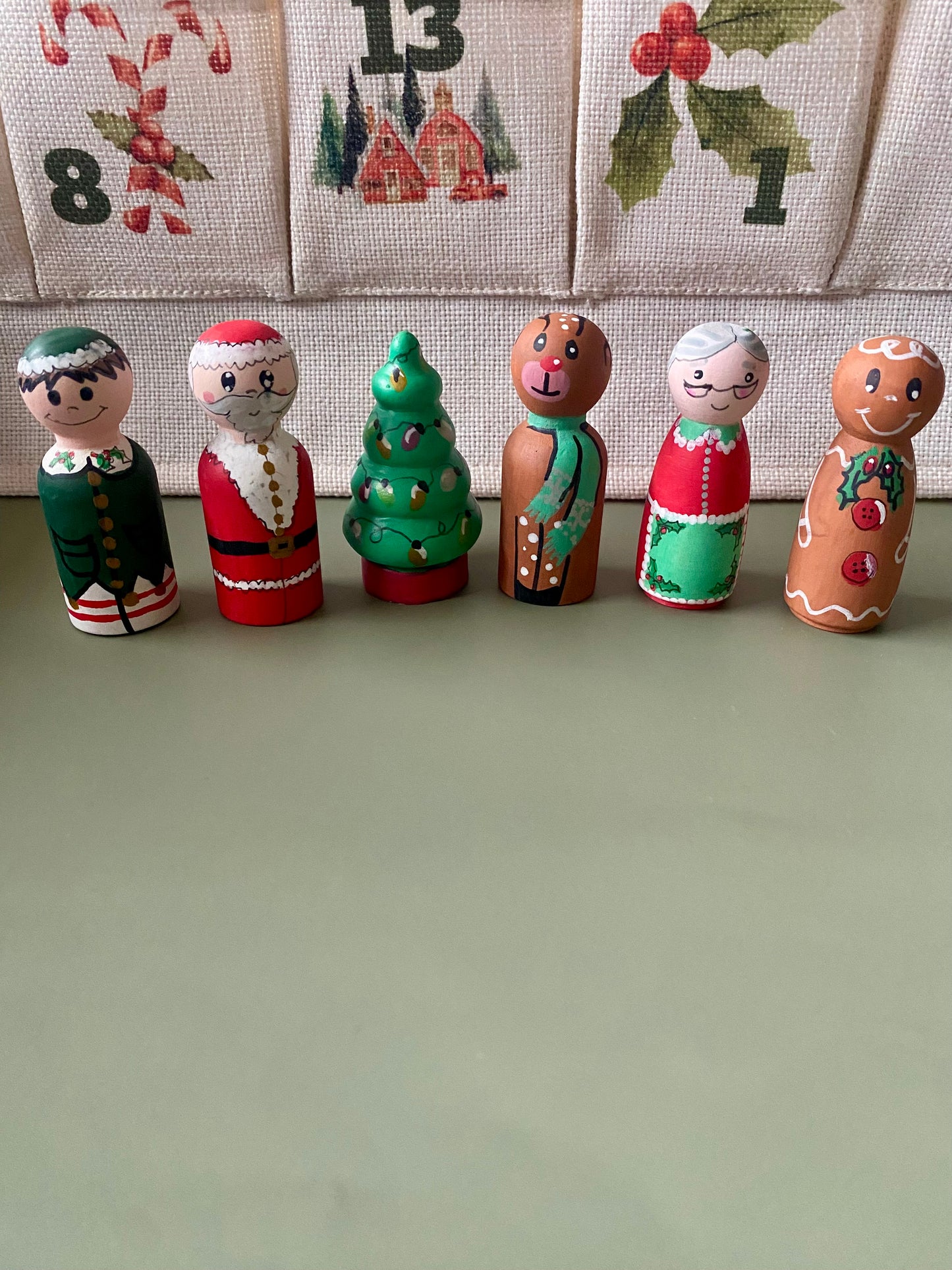 christmas mouse fabric advent calendar with christmas buddies